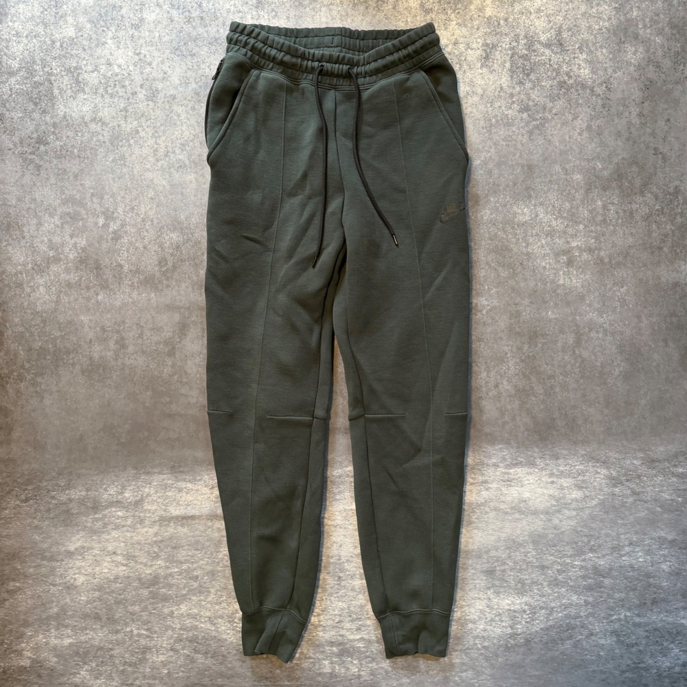 Nike Tech Fleece Joggers Mens Small Rough Green Olive Dark Sweatpants CU4495-326